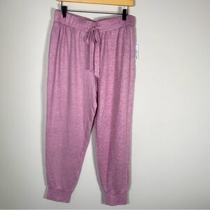 Jockey Super Soft Stretchy Jogger Sweatpants Lounge Wear Purple Size Large (NWT)